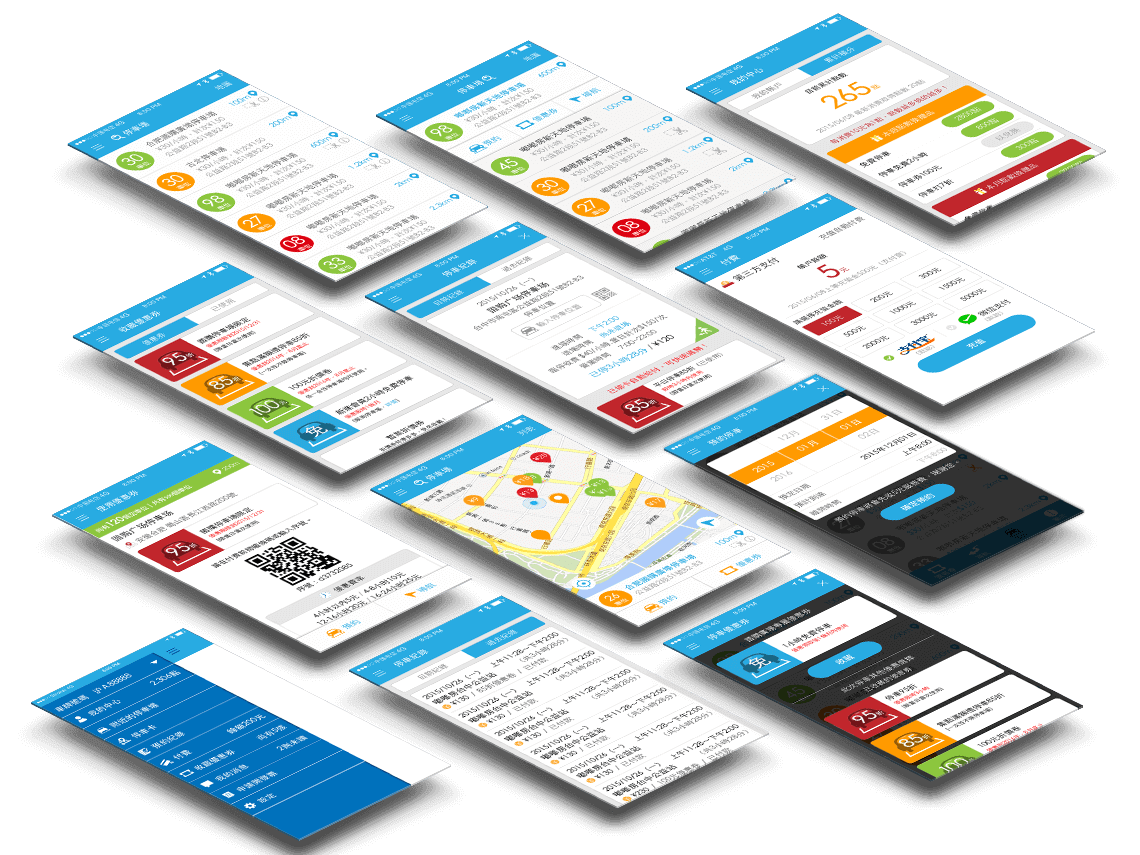 eGo Parking app mockup