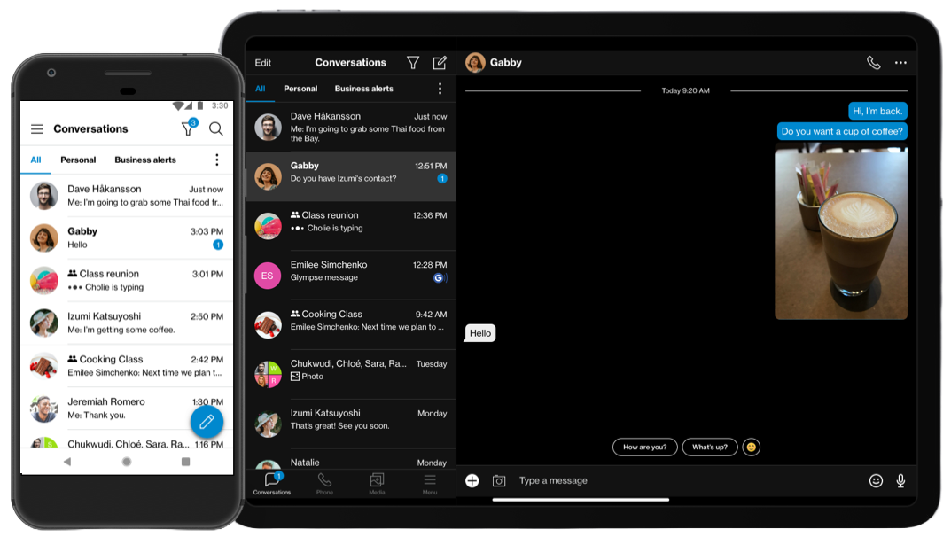 Verizon Messages interface preview